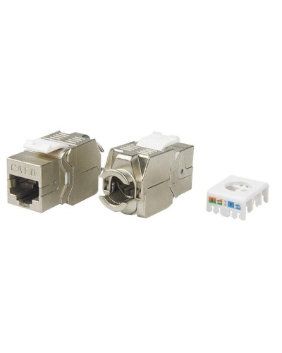 KJ8-8P8C-C6-180-TLS-SH-F-WH. Вставка Keystone Jack RJ-45. Hyperline в Смоленске