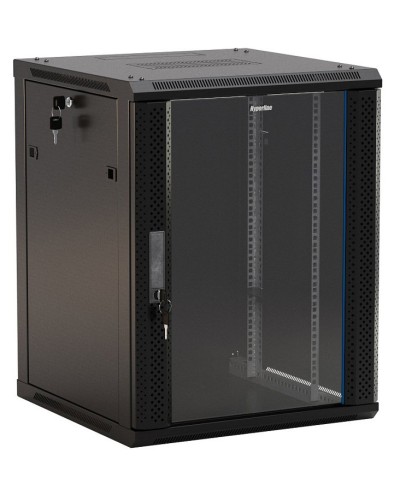 TWB-0966-GP-RAL9004. Шкаф телекоммуникационный 19 настенный 9U. Hyperline в Смоленске
