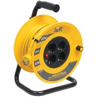 УК20 4 места, 20м (WKP15-16-04-20). Удлинитель на катушке Industrial. IEK