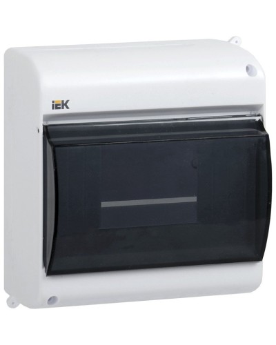 Корпус пластиковый КМПн 2/6 IP30 белый KREPTA 3 (MKP42-N-06-30-09). Щиток модульный с прозрачной дверцей, настенный. IEK в Смоленске