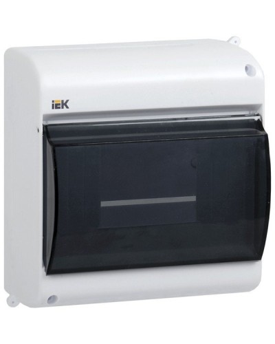 Корпус пластиковый КМПн 2/4 IP30 белый KREPTA 3 (MKP42-N-04-30-12). Щиток модульный с прозрачной дверцей, настенный. IEK в Смоленске