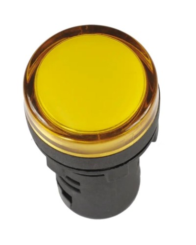 Лампа AD22DS (LED) матрица D22 мм желтый 12В AC/DC желтый (BLS10-ADDS-012-K05). Светосигнальный индикатор. IEK в Смоленске