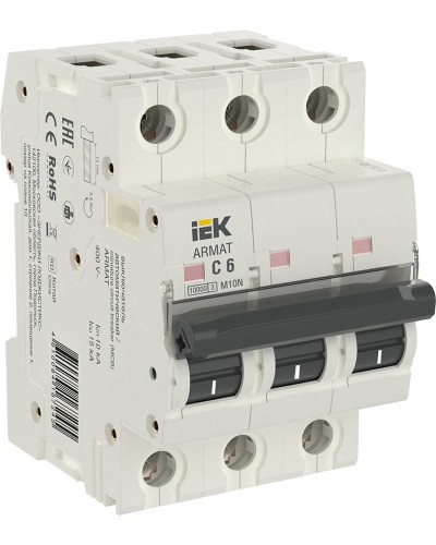 M10N 3P C 6А 10кА ARMAT (AR-M10N-3-C006). Автоматический выключатель. IEK в Смоленске