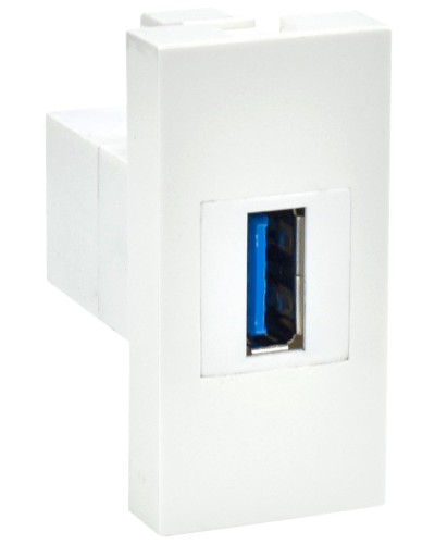 Розетка USB A 3.0 PRIMER РКЮ-10-00-П белый IEK (PR-KK40D-RU-0-1-A3-K01). Розетка USB. IEK в Смоленске