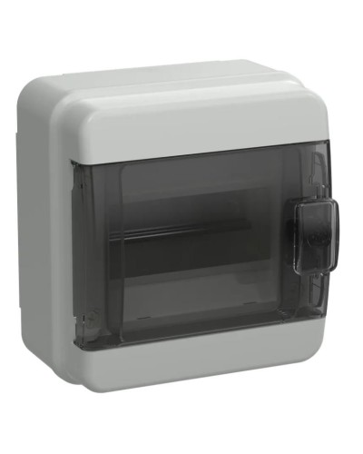 Корпус пластиковый КМПн-6 IP65 TEKFOR (TF5-KP72-N-06-65-K03-K02). Корпус модульный пластиковый черная прозрачная дверь. IEK в Смоленске