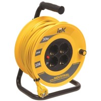 УК30 4 места, 30м (WKP15-16-04-30). Удлинитель на катушке Industrial. IEK