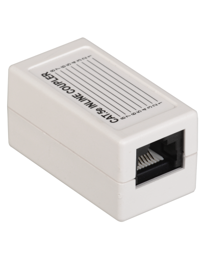 CS70-1C5EU. Проходной адаптер категория 5Е UTP тип RJ45-RJ45, белый. ITK в Смоленске