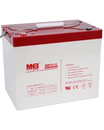 MNB MM 75-12. Аккумулятор герметичный свинцово-кислотный. MNB в Смоленске