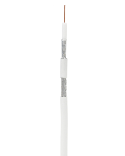 RG-6 CCS, In, PVC (UEC-C2-32123A-WT-1). Кабель коаксиальный омедненный. NETLAN в Смоленске