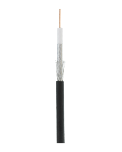 RG-6 CCS, Out, PE (EC-C2-32123B-BK-3). Кабель коаксиальный омедненный. NETLAN в Смоленске