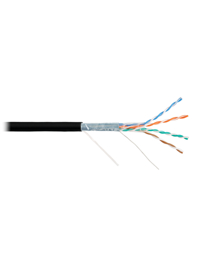 F/UTP 4pair, Cat5e, Solid, Out, PVC (NMC 9200B-BK). Кабель «витая пара» (LAN) для структурированных систем связи. NIKOMAX в Смоленске