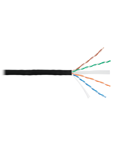 U/UTP 4pair, Cat6, Solid, Out, PVC (NMC 4155B-BK). Кабель «витая пара» (LAN) для структурированных систем связи. NIKOMAX в Смоленске