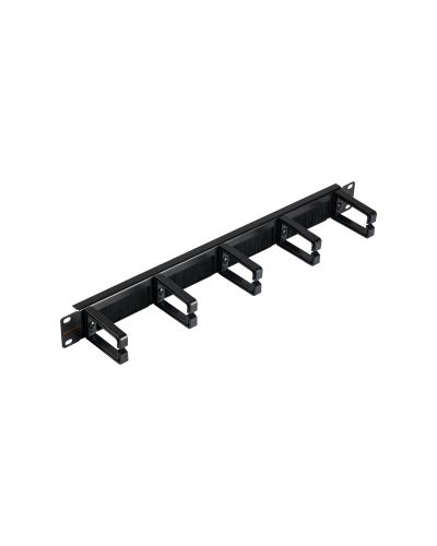 NMC-OP530HB-1U-BK-2 (2 шт). Кабельный органайзер 19 с щёточным вводом. NIKOMAX в Смоленске
