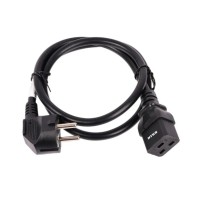 NTSS-PC19771 C19-Schuko проводник.:3х1.5мм2 1.8м 220/250В 16А черный. Кабель питания. NTSS