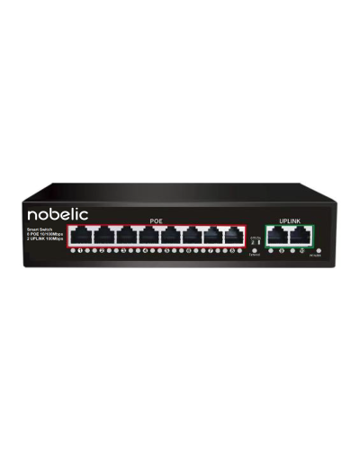 NBLS-1008P. Коммутатор неуправляемый 8-портовый. Nobelic в Смоленске