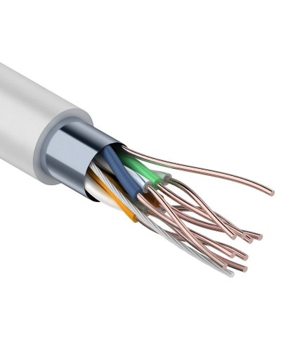 F/UTP Light, CAT 5, PVC, 4PR, 26AWG, INDOOR, SOLID, серый, 305м, PROconnect (01-0148). Кабель «витая пара» (LAN) для структурированных систем связи. PROCONNECT в Смоленске
