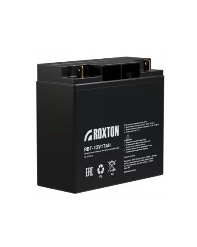 RBT-12V17AH. Аккумулятор герметичный свинцово-кислотный. ROXTON в Смоленске