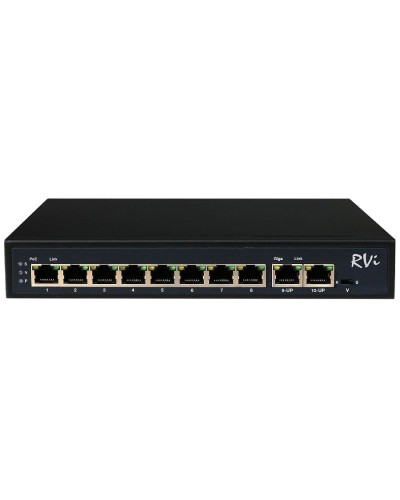 RVi-1NS08F-2T (1G). Коммутатор с питанием по PoE. RVi в Смоленске