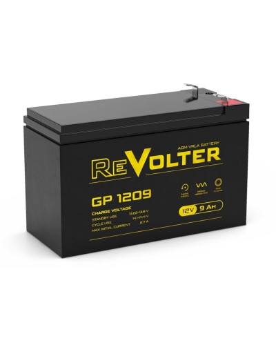 Revolter GP 1209. Аккумулятор автомобильный герметичный свинцово-кислотный. Revolter в Смоленске