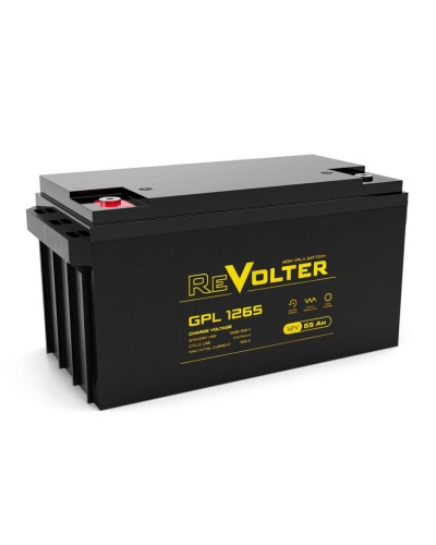 Revolter GPL 1265. Аккумулятор автомобильный герметичный свинцово-кислотный. Revolter в Смоленске