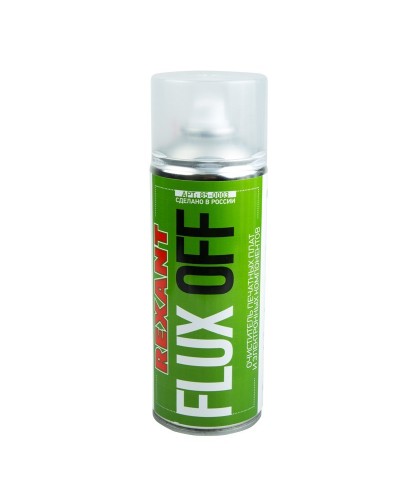 Очиститель печатных плат FLUX OFF, REXANT, 400 мл, аэрозоль (85-0003): Баллон с очистителем в Смоленске