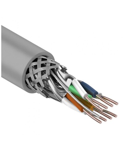 S/FTP, CAT 7, PVC, 4PR, 23AWG, INDOOR, SOLID, серый, 305 м, REXANT (01-0542). Кабель «витая пара» (LAN) для структурированных систем связи. Rexant в Смоленске