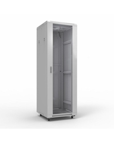 Шкаф телекоммуникационный 19 напольный 42U 600х800 мм, передняя дверь стекло, задняя дверь металл, RAL 7035 (состоит из 3 частей) (04-2306). Шкаф телекоммуникационный 19 напольный 42U. Rexant в Смоленске