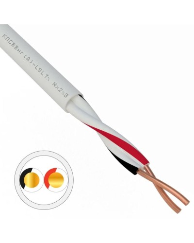 КПСВВнг(А)-LSLTx 1х2х0,75 REXANT (01-4871). Кабель для систем передачи данных пониженной пожароопасности c низким дымо- и газовыделением, с низкой токсичностью продуктов горения. Rexant в Смоленске