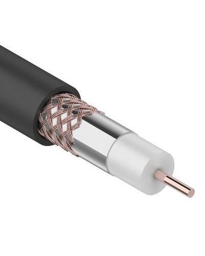RG-6U+Cu, 75 Ом, Cu/Al/Cu, 64%, 305 м OUTDOOR REXANT (01-2232). Кабель коаксиальный радиочастотный. Rexant в Смоленске