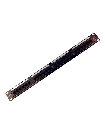 Коммутационная панель, 19", 1U, 24 порта RJ-45, категория 5e, UTP неэкранированная, черная Rexant (04-0021): Патч-панель 19" в Смоленске