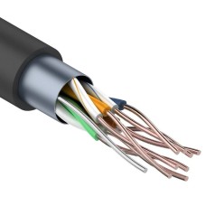 F/UTP 4PR 24AWG CAT5e 305м OUTDOOR REXANT (01-0146). Кабель «витая пара» (LAN) для структурированных систем связи. Rexant