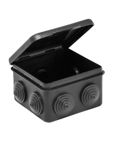 Коробка TYCO ОП 80х80х50мм откидная крышка УХЛ1 IP54 черный (67040МЧ). Коробка распределительная. RuVinil в Смоленске