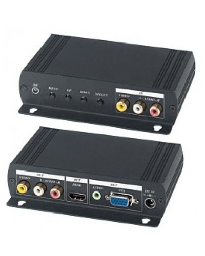 AD001HH. Преобразователь композитного видео и аудиосигналов в VGA и HDMI. SC&T в Смоленске