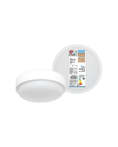 ДПП 3901 8Вт 6500К IP65 белый круг (SQ0366-0148). Светодиодный светильник LED. TDM ЕLECTRIC в Смоленске
