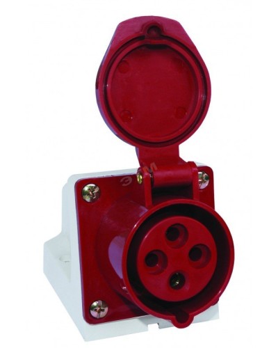 Розетка 114 стационарная 3Р+РЕ 16А 380В IP44 (SQ0602-0002). Розетка. TDM ЕLECTRIC в Смоленске