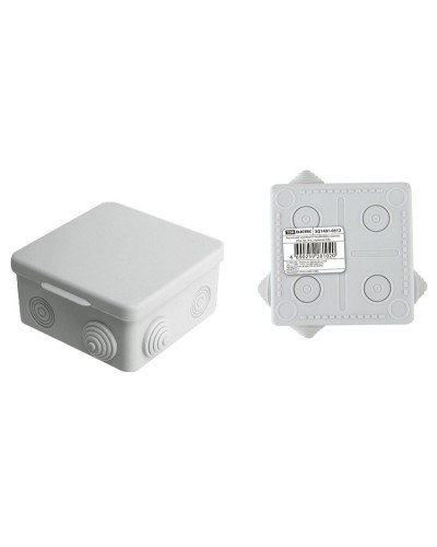 Коробка ОП 80х80х50мм, крышка, IP54, 7вх. (SQ1401-0512). Распаячная коробка. TDM ЕLECTRIC в Смоленске