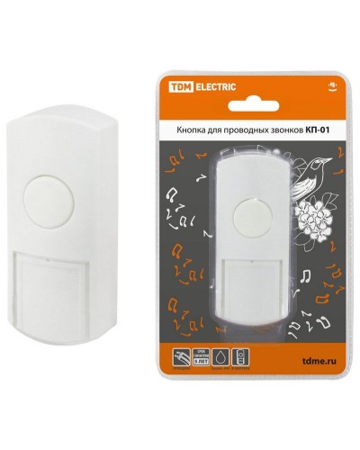 КП-01 (SQ1901-0019). Кнопка для проводных звонков. TDM ЕLECTRIC в Смоленске