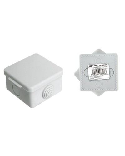 Коробка ОП 65х65х50мм, крышка, IP54, 4вх (SQ1401-0511). Распаячная коробка. TDM ЕLECTRIC в Смоленске