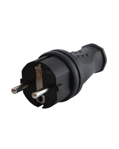 Вилка прямая 2Р+РЕ 16А 250В IP44 (SQ0612-0031). Вилка прямая каучук. TDM ЕLECTRIC в Смоленске