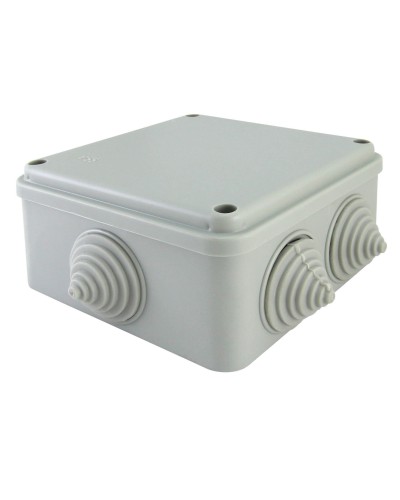 Коробка ОП 100х100х50мм, крышка на винтах, IP55, 6 вх. (SQ1401-1234). Распаячная коробка. TDM ЕLECTRIC в Смоленске