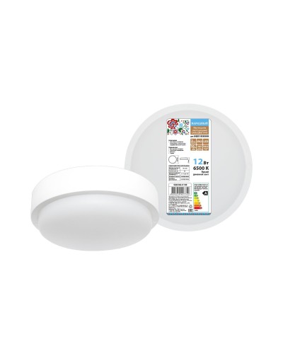 ДПП 3901 12Вт 6500К IP65 белый круг (SQ0366-0140). Светодиодный светильник LED. TDM ЕLECTRIC в Смоленске