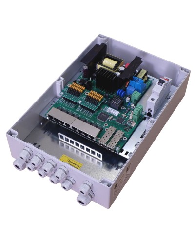 TFortis PSW-2G8F+. Коммутатор для подключения 8 камер. TFortis в Смоленске