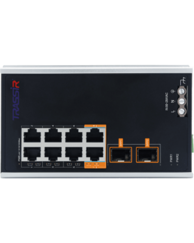 TR-NS15102S-130-8POE. Коммутатор с PoE. Trassir в Смоленске