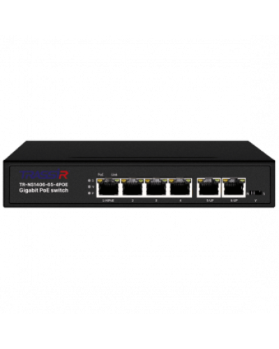 TR-NS1406-65-4POE. Коммутатор с PoE. Trassir в Смоленске