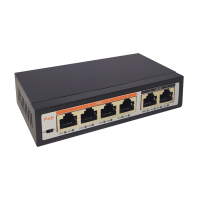 TI-204P, SIP коммутатор. Коммутатор с питанием по PoE. True-IP