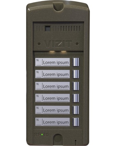 БВД-306-6. Блок вызова домофона. VIZIT в Смоленске