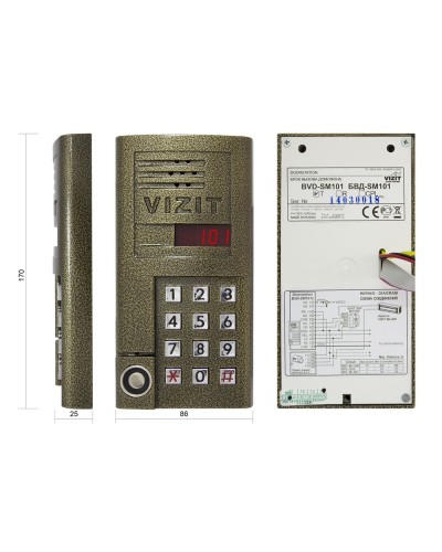 БВД-SM101T. Вызывная панель аудиодомофона. VIZIT в Смоленске
