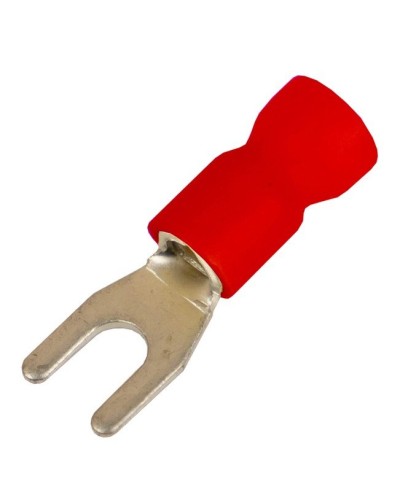 Наконечник вилочный НВИ 0,25-1,5 М5 (D5,3мм) (100 шт) (2A15P-EE-PVC). Наконечник вилочный с изолированным фланцем ПВХ. ДКС в Смоленске