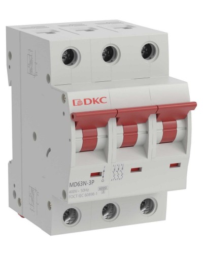 YON max MD63N 3P 20А 6кА C (MD63N-3PC20). Автоматический выключатель. ДКС в Смоленске