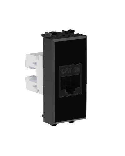 Розетка RJ-45, кат.5E, Avanti, 1 модуль, черный квадрат (4402661): Розетка компьютерная модульная в Смоленске
